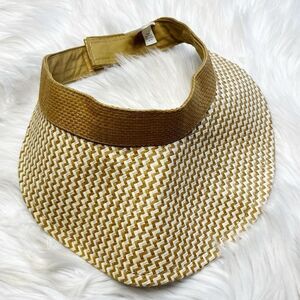 Paper Wicker Adjustable Visor brown One Size